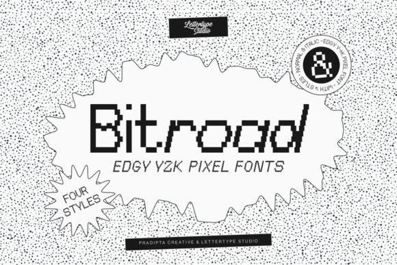 Bitroad Font: Your Go-To for Edgy Pixel Y2K Design