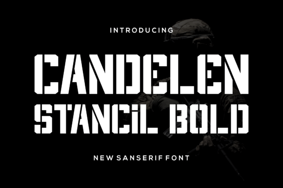 Candelen: The Modern Stencil Font for Bold Visuals
