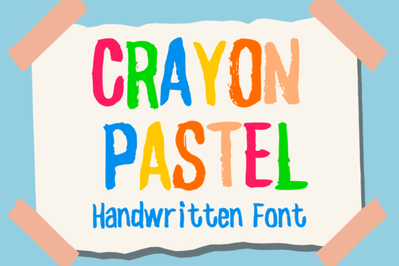 Crayon Pastel: The Playful Font for Authentic Designs