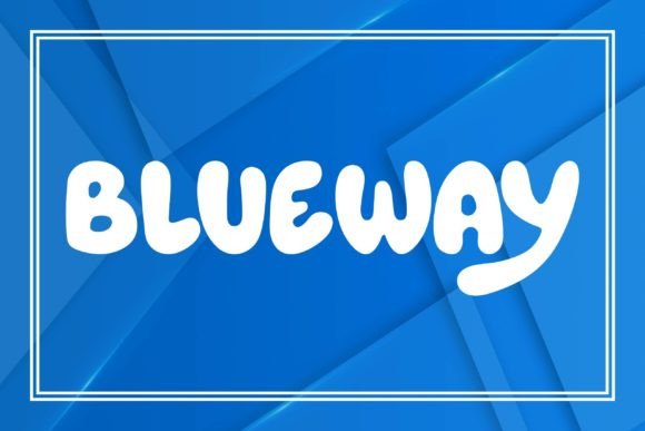 Discover Blueway: A Playful Font for Modern Designs