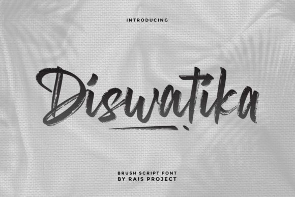 Diswatika: A Handwritten Font for Modern, Authentic Design