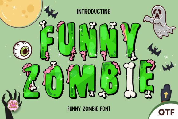 Funny Zombie: A Typeface with Ghoulish Charm