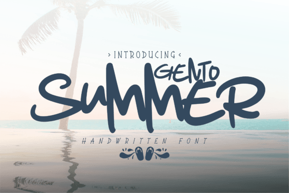 Gento Summer: A Handwritten Typeface for Sun-Drenched Projects