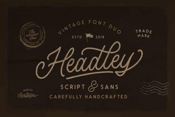 Headley Duo: A Vintage Font Pairing for Authentic Branding