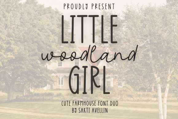 Little Girl Woodland Duo: The Farmhouse Font You Need