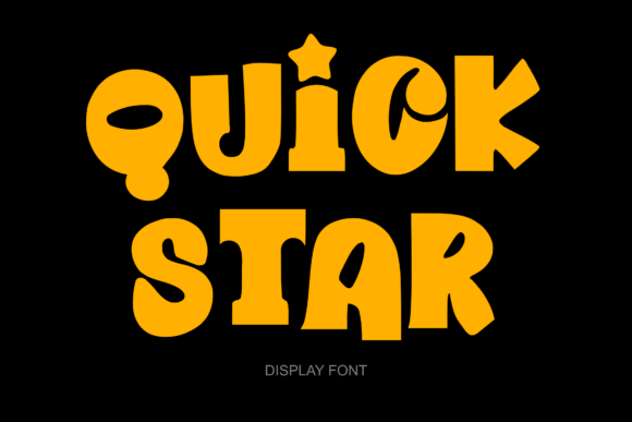 Quick Star: The Enchanting Display Font for Standout Designs