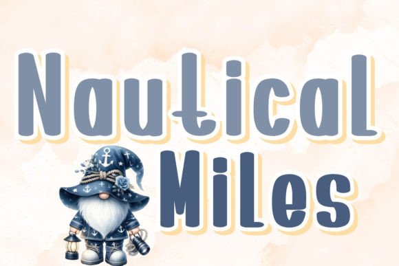 Sail Away with Nautical Miles: A Creative Font for Modern Brands