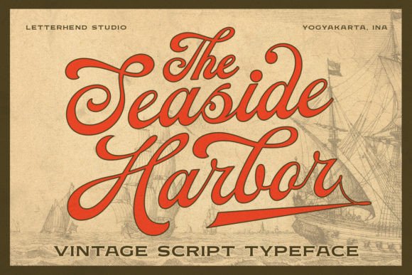 Seaside Harbor: Your Vintage Script Font for Timeless Designs