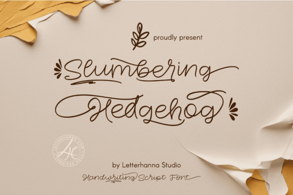 Slumbering Hedgehog: The Cozy Script Font for Charming Projects