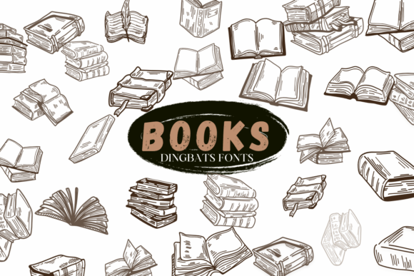 The Charming Appeal of Books: A Dingbat Font for Creative Projects