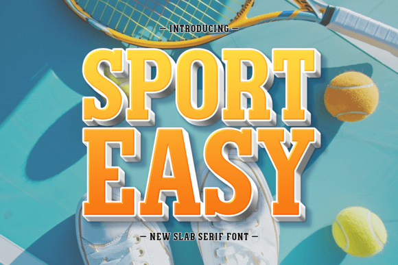 Unleash Bold Confidence with the Sport Easy Typeface